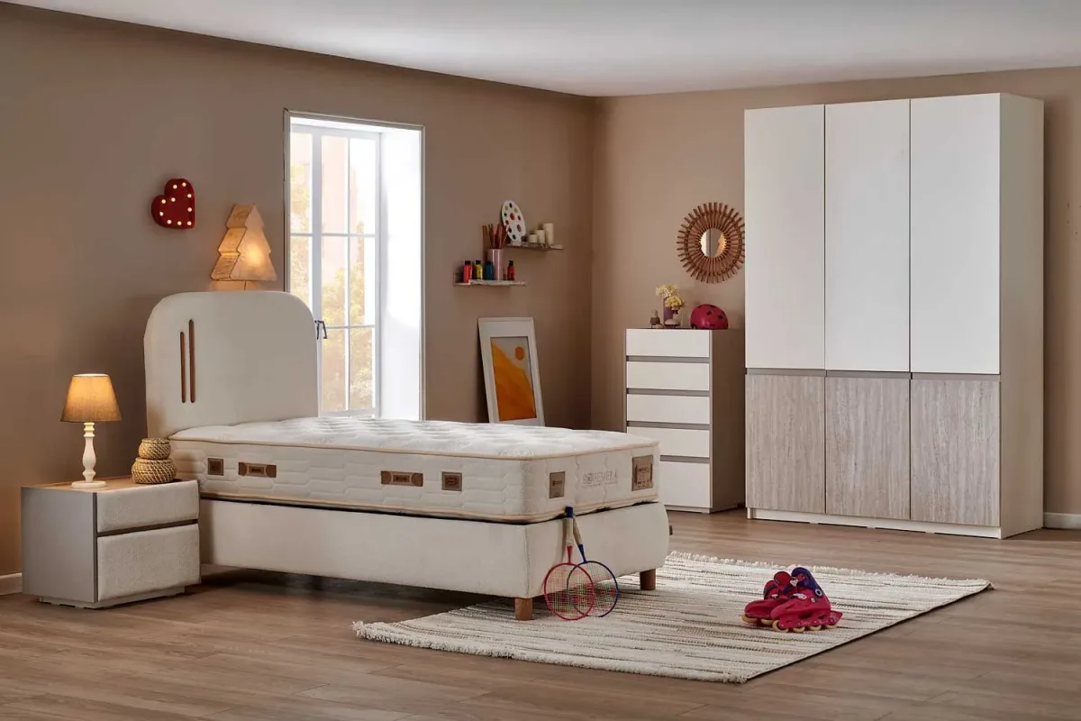 Bambi Bohemela Set - yatak odasında, geniş açı