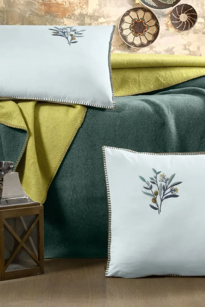 Bambi Nakışlı Battaniye Takımı Zeytin - görsel 4