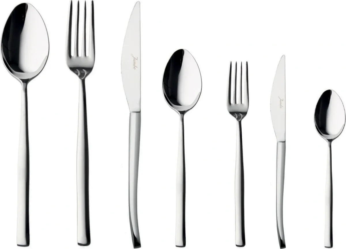 Jumbo 8210 84 Parça 12 Kişilik Çatal Kaşık Bıçak Takımı,Çelik