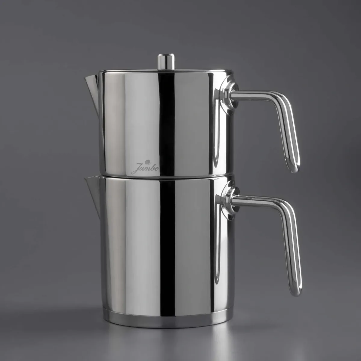 Jumbo Metalix 14 Parça Çelik Çeyiz Seti (Metalix 8 Parça Çelik Tencere Seti-Metalix Full Metal Çaydanlık-3'lü Cezve) - görsel 3