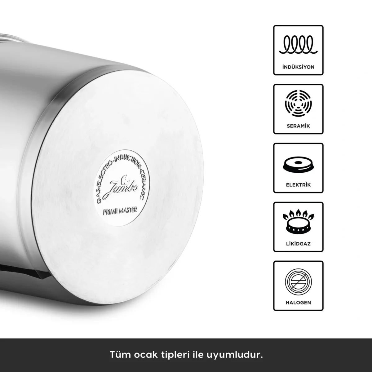 Jumbo Prime Master 6 Litre Düdüklü Tencere - görsel 6