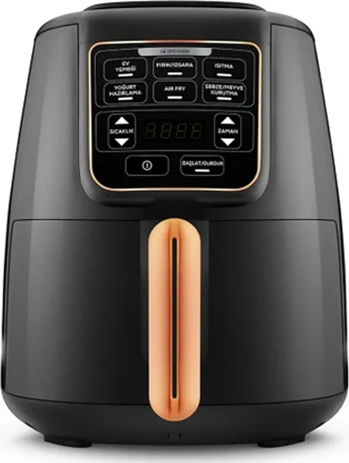 Karaca Air Pro Cook XL 2 in 1 Konuşan Airfryer Black Copper 4L