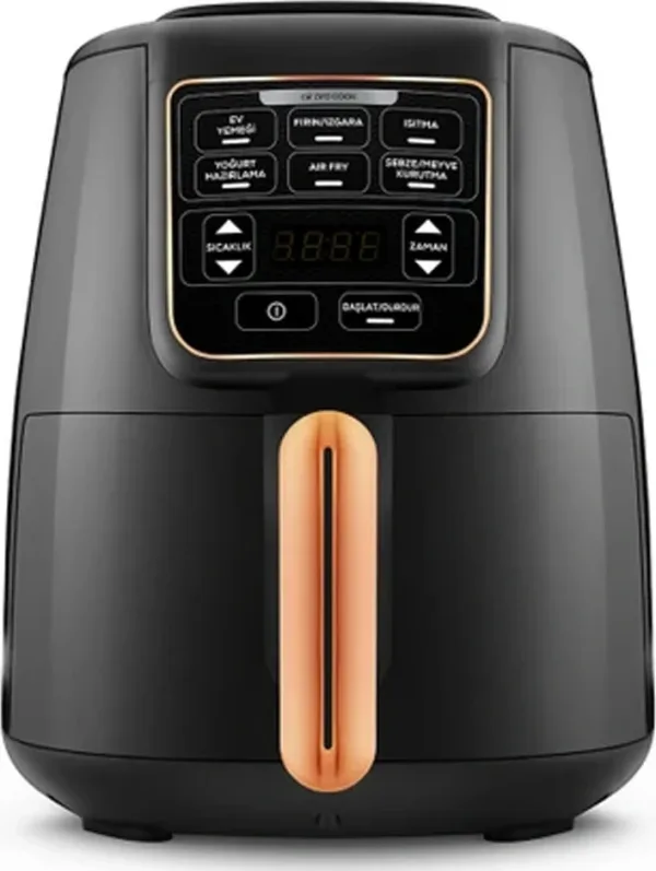 Karaca Air Pro Cook XL 2 in 1 Konuşan Airfryer Black Copper 4L