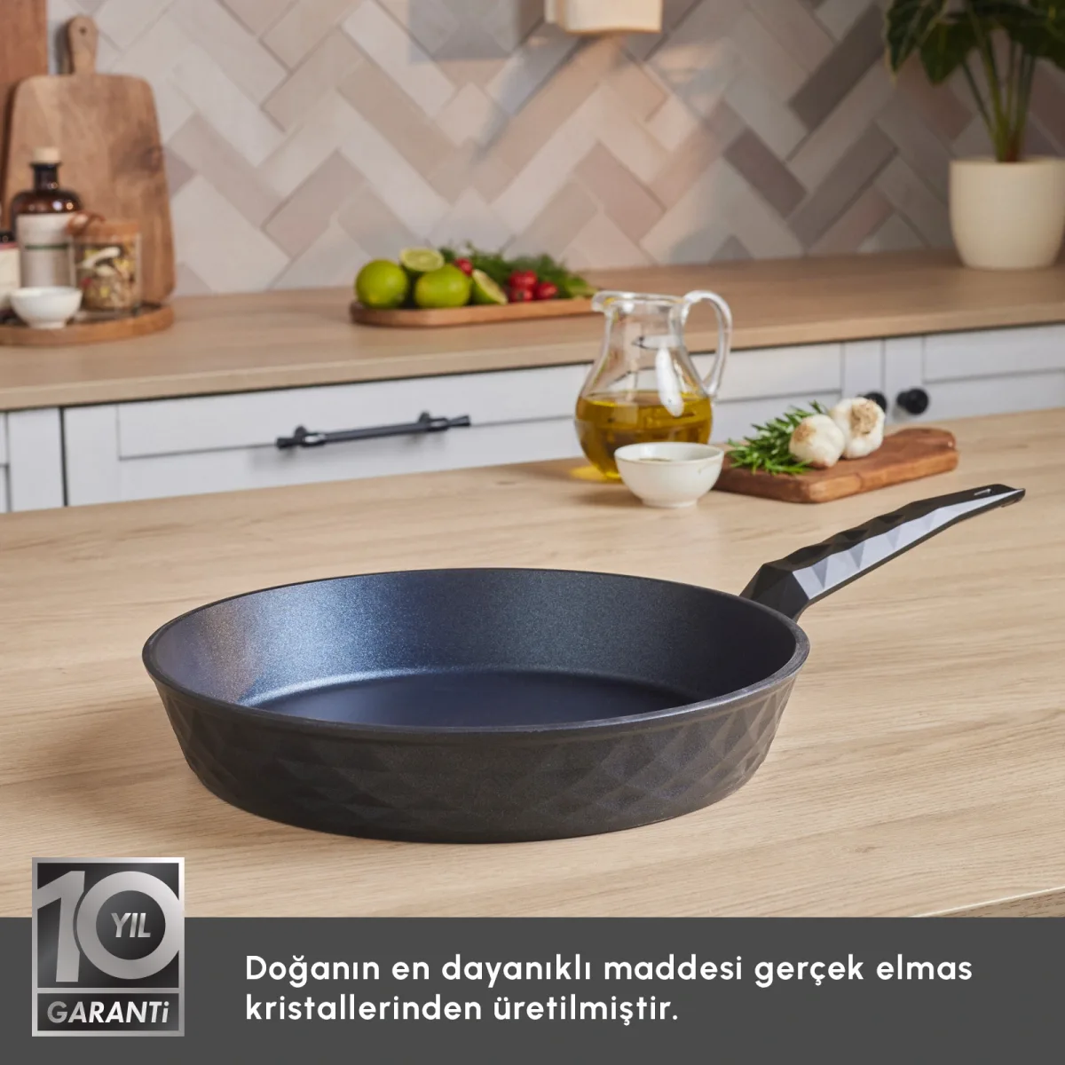 Karaca Biodiamond Antibakteriyel Kulp Tava 26 cm - görsel 4