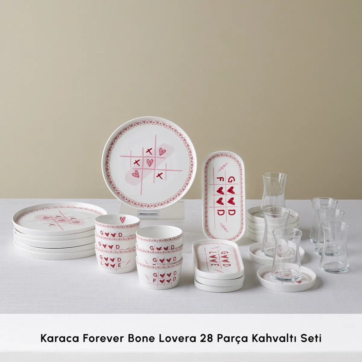 Karaca Forever Bone Lovera 28 Parça 6 Kişilik Kahvaltı Takımı - görsel 3