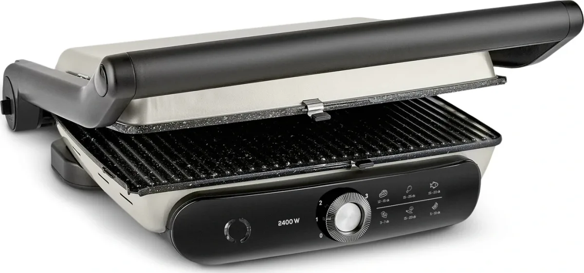 Karaca Gastro Grill Pro 6 Dilim Kapasiteli Tost Makinesi 2400W Creamy