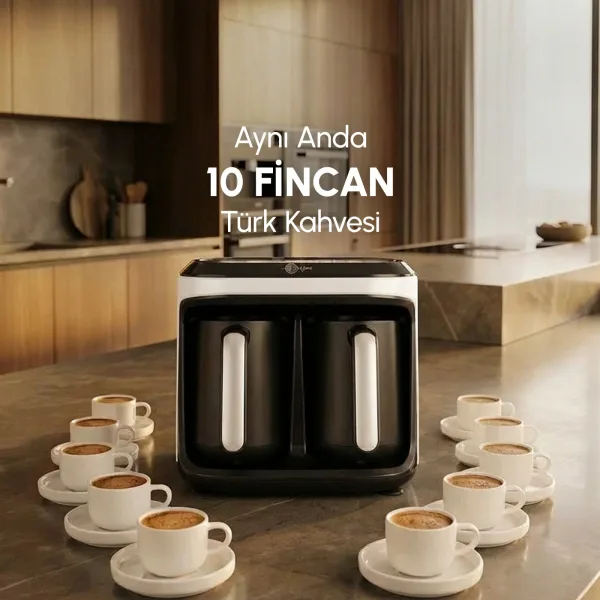 Karaca Hatır Hüp Düet Aroma İkili Türk Kahve Makinesi Soft Cream