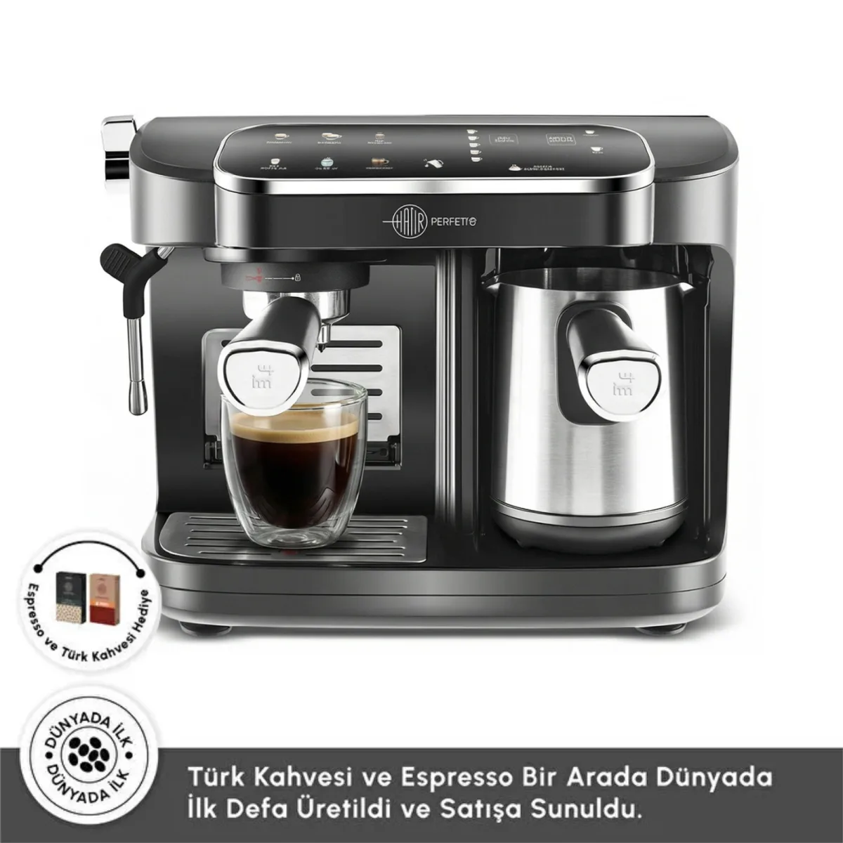Karaca Hatır Perfetto Espresso ve 5 Fincan Kapasiteli Türk Kahvesi Makinesi - görsel 3