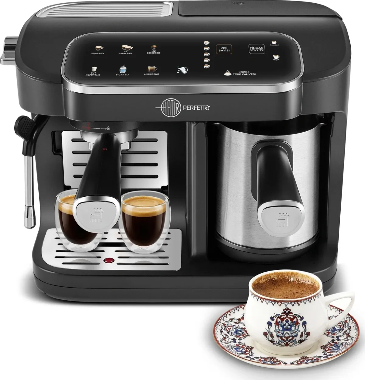 Karaca Hatır Perfetto Espresso ve 5 Fincan Kapasiteli Türk Kahvesi Makinesi