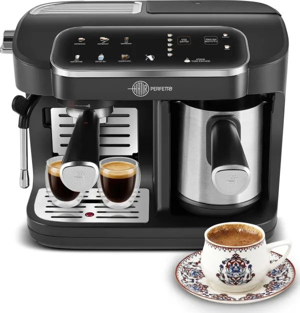 Karaca Hatır Perfetto Espresso ve 5 Fincan Kapasiteli Türk Kahvesi Makinesi