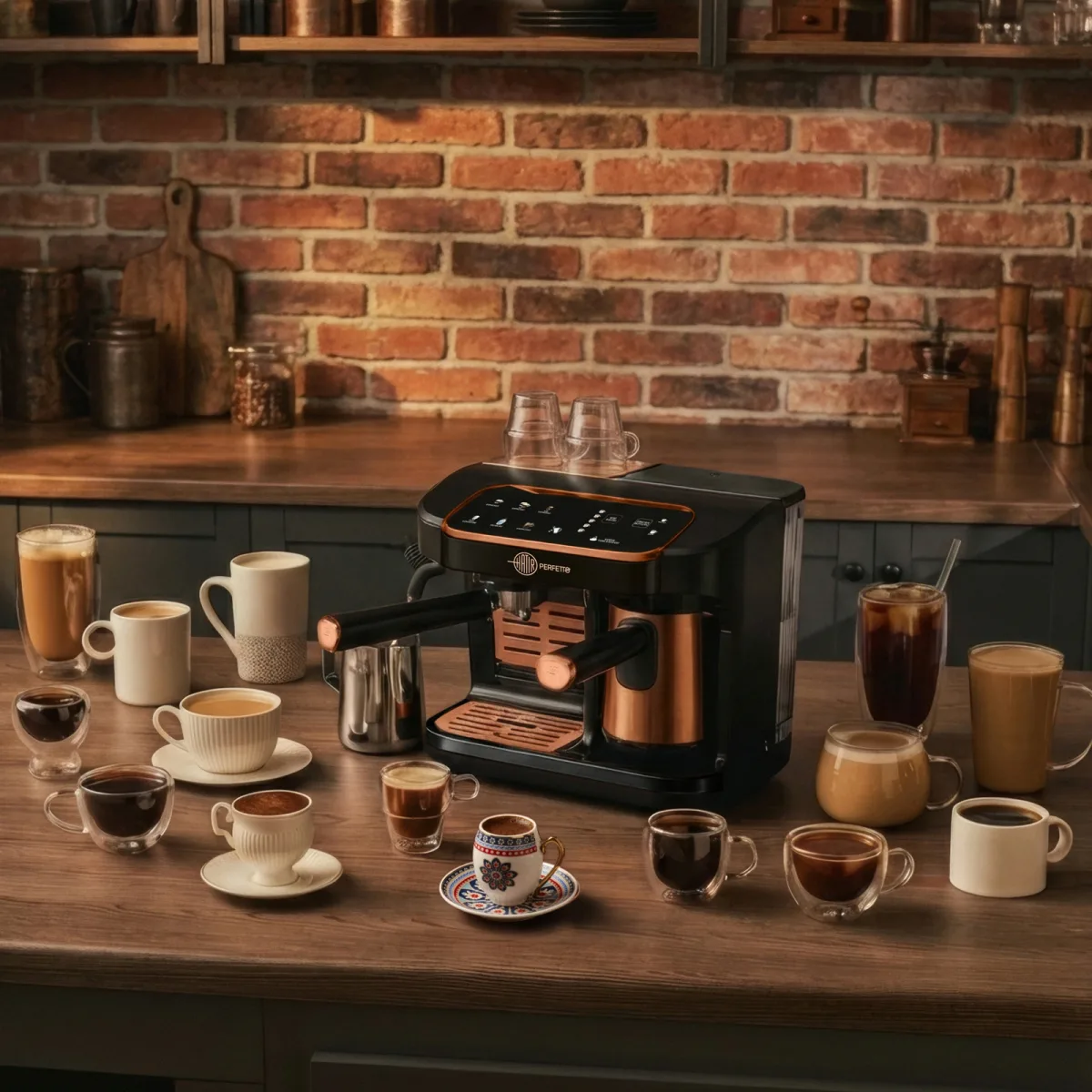 Karaca Hatır Perfetto Espresso ve Türk Kahvesi Makinesi Copper - görsel 2