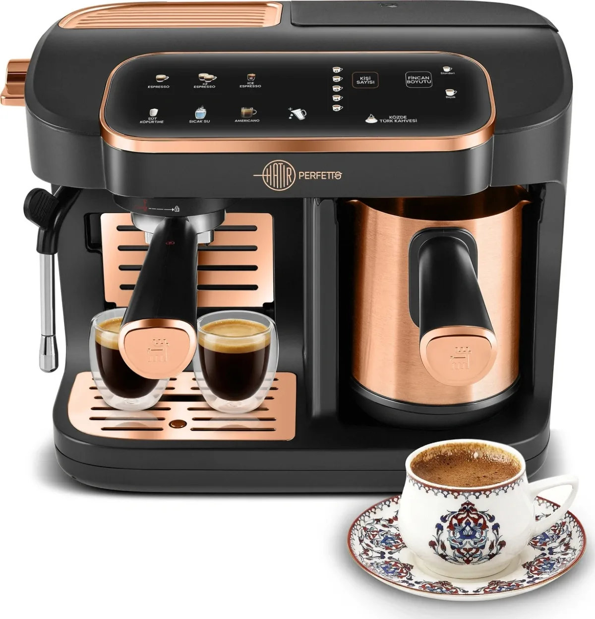 Karaca Hatır Perfetto Espresso ve Türk Kahvesi Makinesi Copper