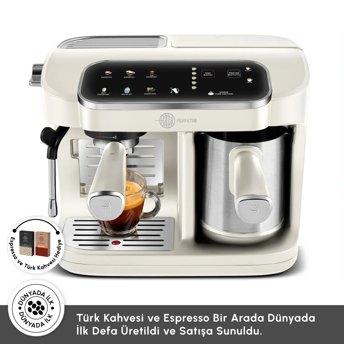 Karaca Hatır Perfetto Espresso ve Türk Kahvesi Makinesi Starlight - görsel 3