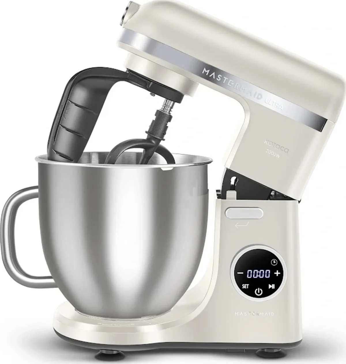 Karaca Mastermaid Chef Ultra D2000W Dijital Ekranlı Hamur Yoğurma Makinesi Starlight 7L - görsel 2