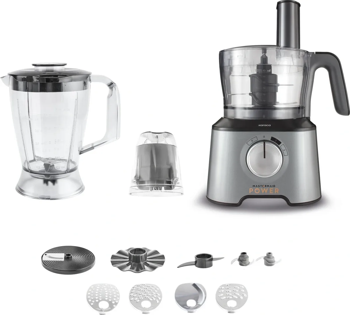 Karaca Mastermaid Power Multifunctional 10 in 1 Mutfak Robotu Galaxy Grey