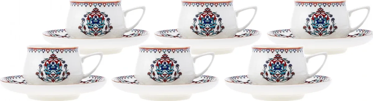 Karaca Nakkaş 6 Kişilik Kahve Fincan Takımı 100 ml - görsel 5