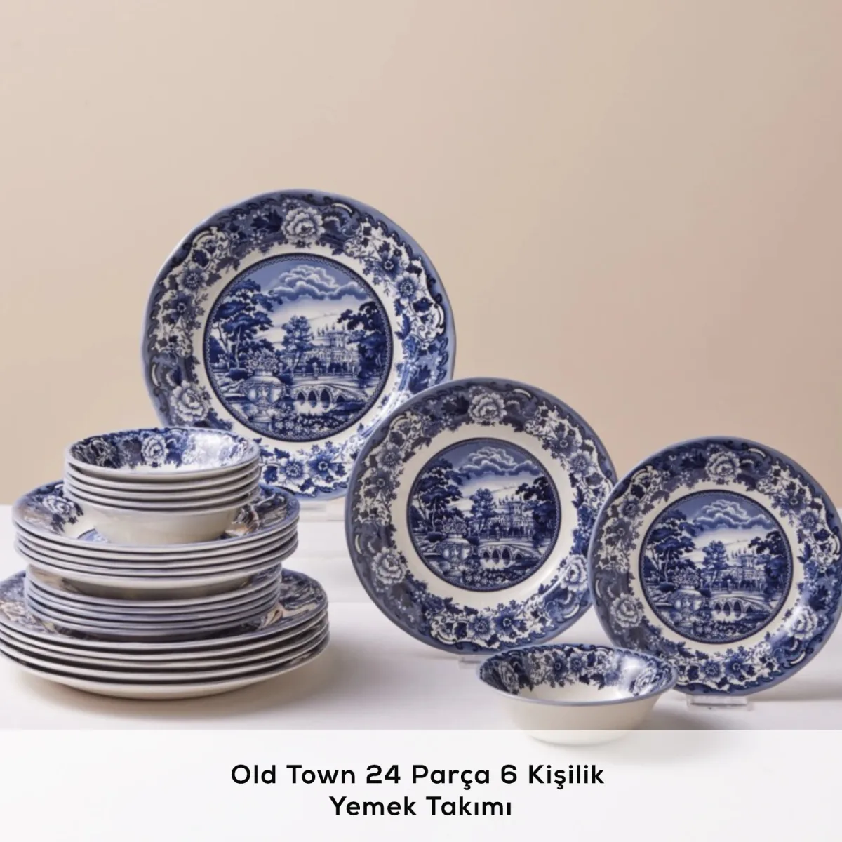 Karaca Old Town 24 Parça 6 Kişilik Yemek Takımı - görsel 3