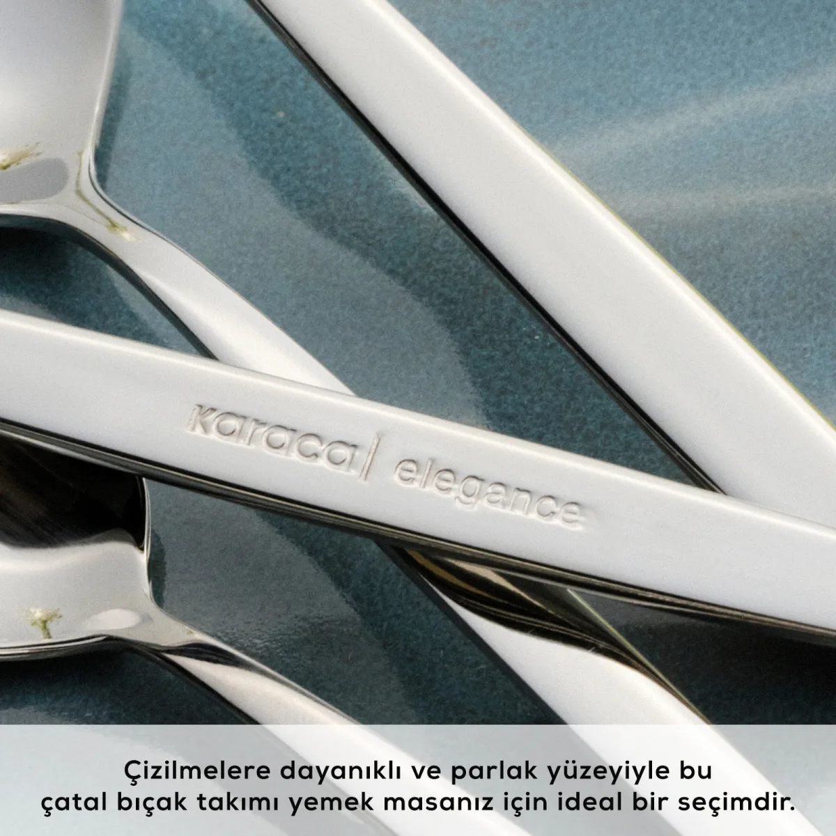 Karaca Red Carpet Collection Elegance New Thor V2 Platin 12 Kişilik 84 Parça Çatal Kaşık Bıçak Takımı - görsel 6