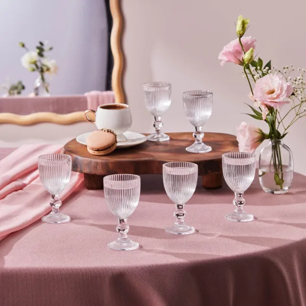 Karaca Rocco 6'lı Kahve Yanı Bardağı Platin 60 ml
