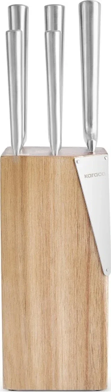 Karaca Samuray Thor New Japon Çeliği 6 Parça Bıçak Seti Ahşap - görsel 3