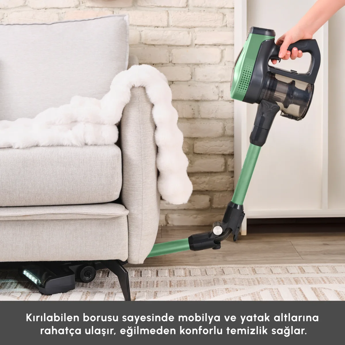 Karaca Vantuz Power Up Max Dikey Süpürge Sage Green - görsel 6