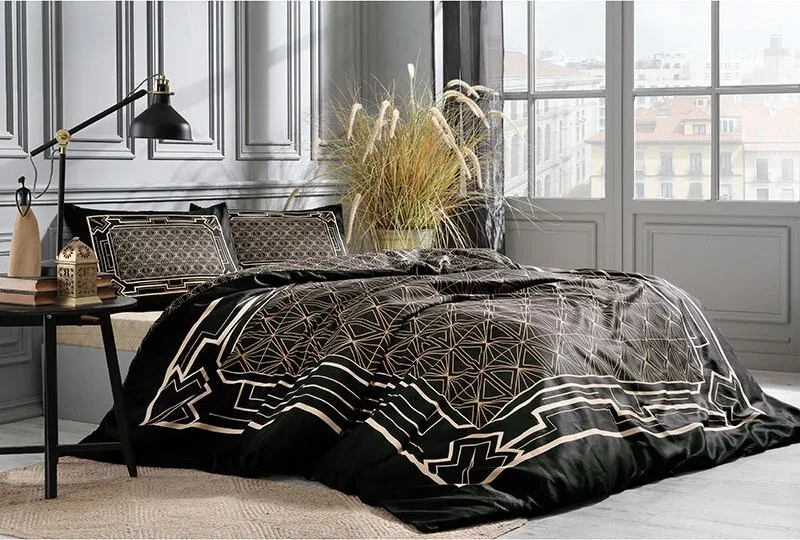 Özdilek Art Deco Çift Kişilik Soft Life Saten Nevresim Takımı - görsel 2