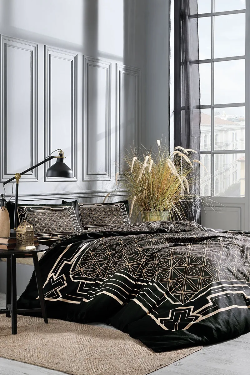 Özdilek Art Deco Çift Kişilik Soft Life Saten Nevresim Takımı