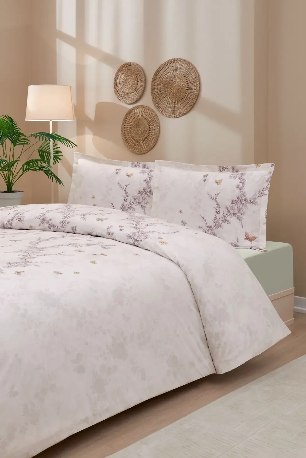 Özdilek Bloomlight Çift Kişilik Lastikli Çarşaf Nevresim Takımı - görsel 3