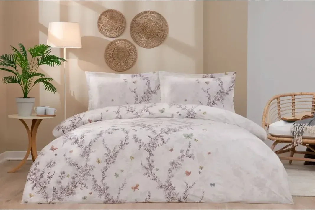 Özdilek Bloomlight Çift Kişilik Lastikli Çarşaf Nevresim Takımı - görsel 4