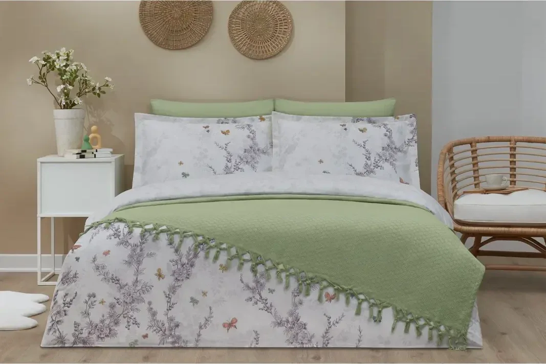 Özdilek Bloomlight Çift Kişilik Pikeli Nevresim Takımı - görsel 4