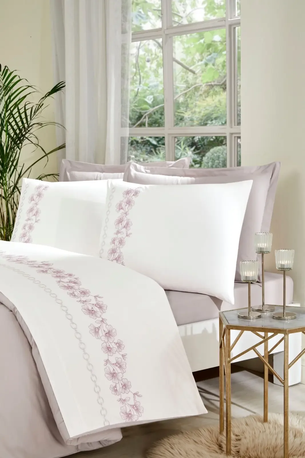 Özdilek Boutique Petra Çift Kişilik Nevresim Takımı Bej