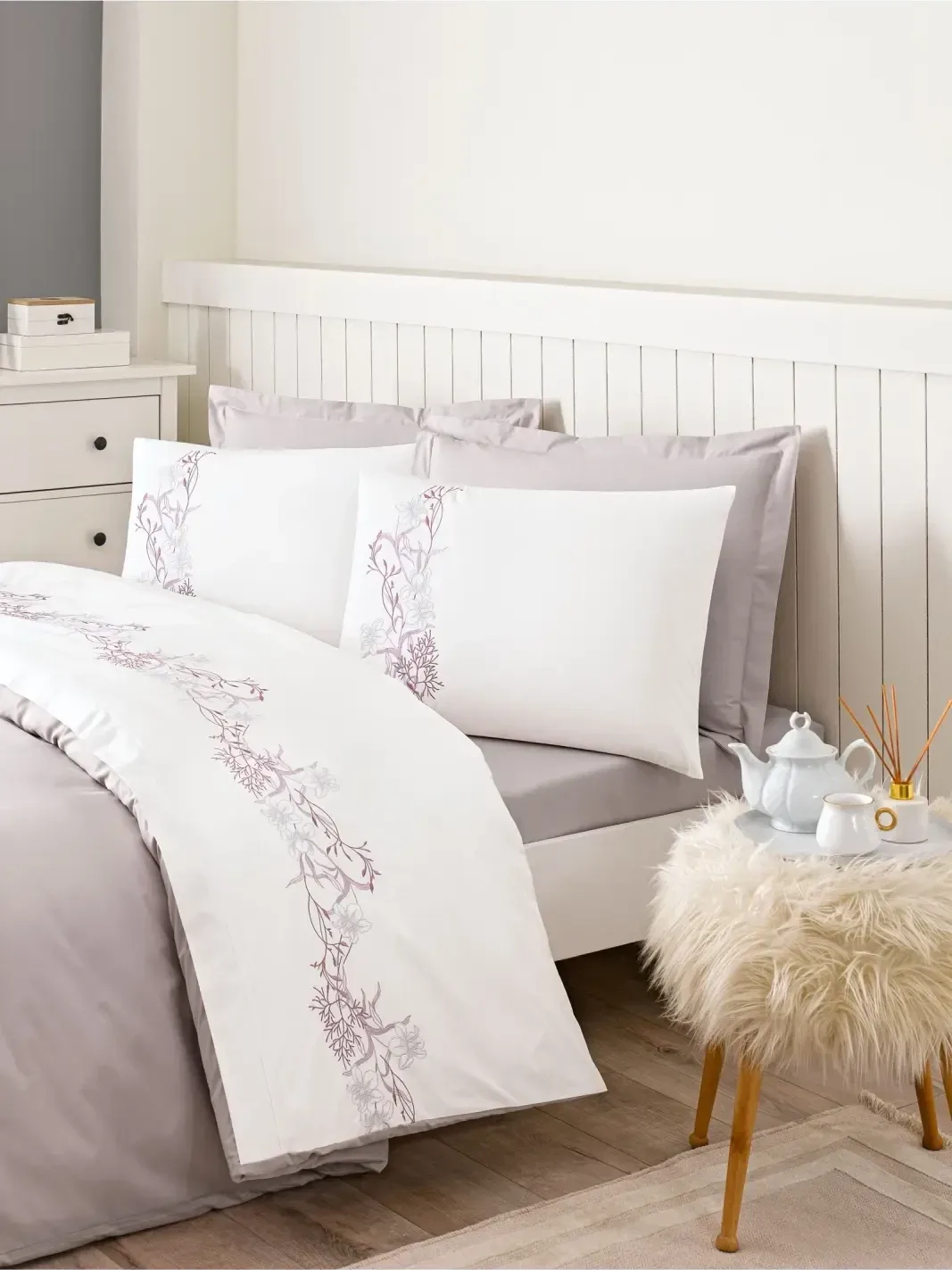 Özdilek Boutique Reina Çift Kişilik Nevresim Takımı Bej