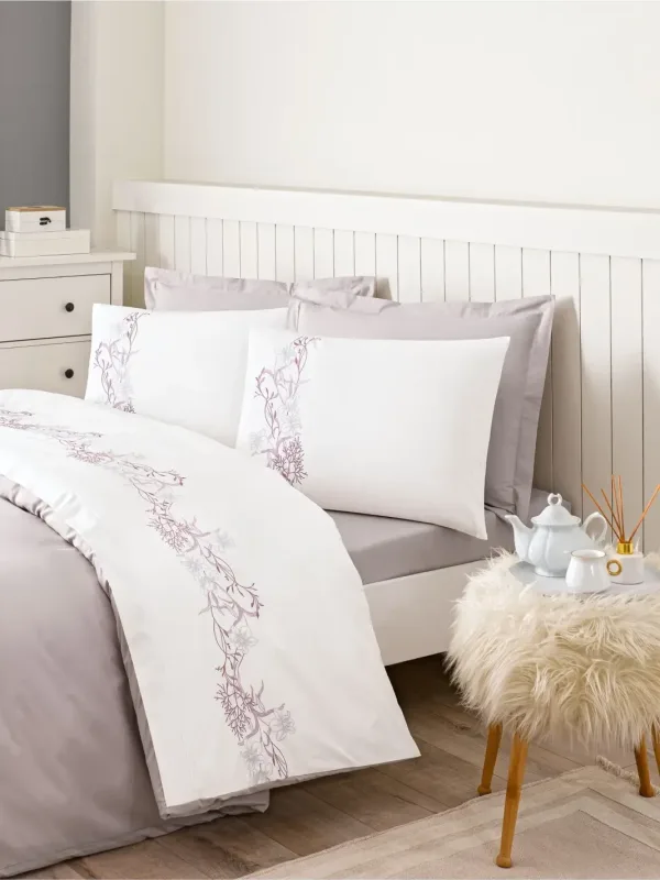 Özdilek Boutique Reina Çift Kişilik Nevresim Takımı Bej