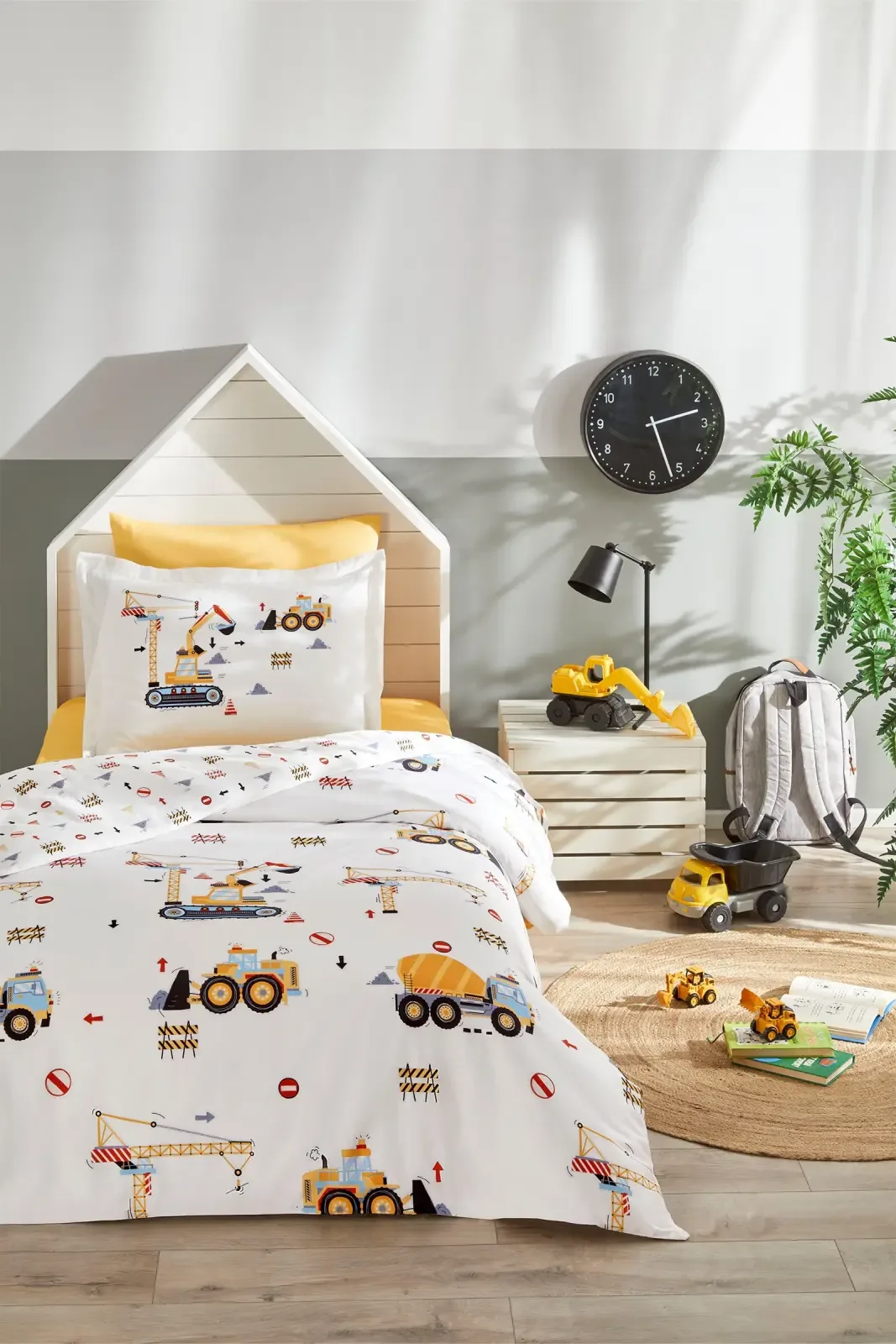 Özdilek Builder Tek Kişilik Lastikli Çarşaf Nevresim Takımı - görsel 4