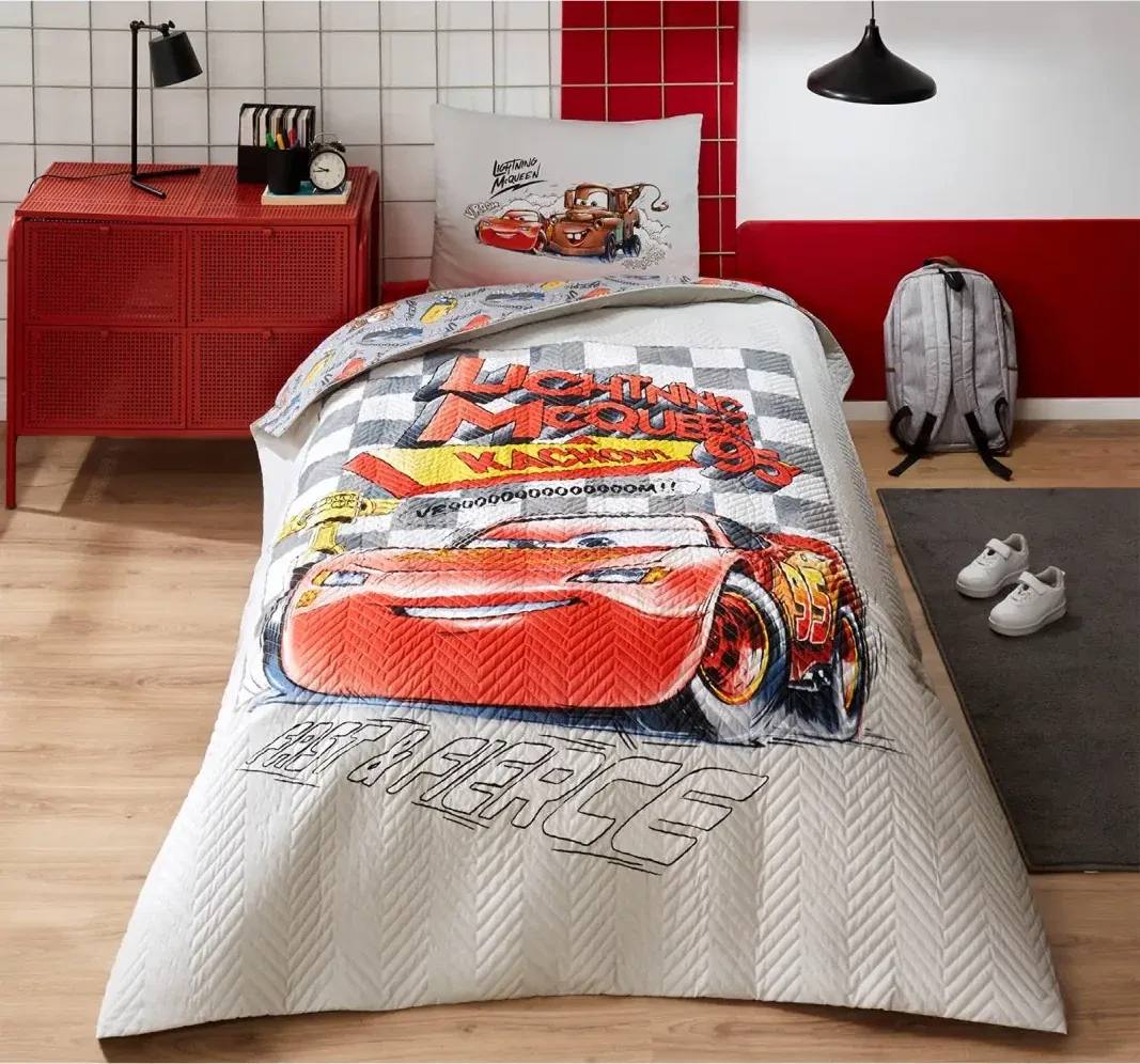 Özdilek Cars Fast Disney Lisanslı Kapitoneli Tek Kişilik Çocuk Nevresim Takımı - görsel 4