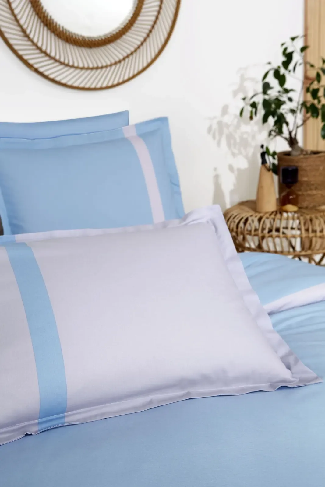 Özdilek Colour Stripe Çift Kişilik Nevresim Takımı Mavi - görsel 3