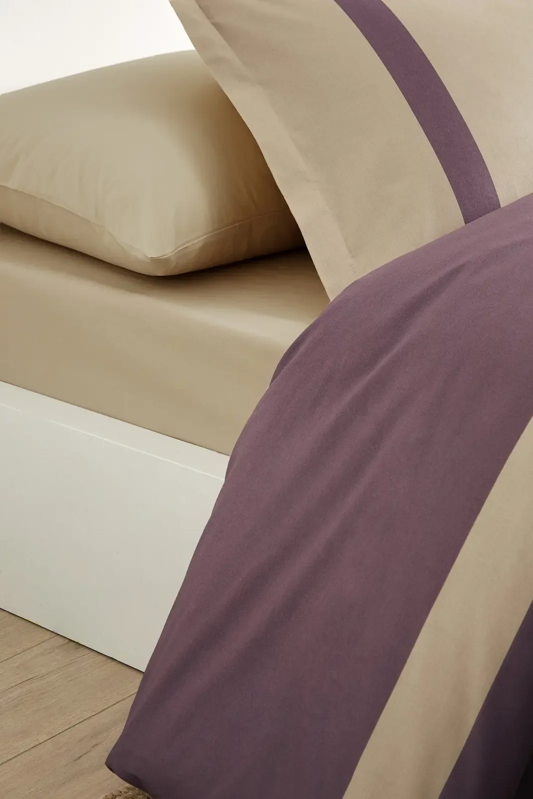 Özdilek Colour Stripe Çift Kişilik Nevresim Takımı Mürdüm - görsel 3