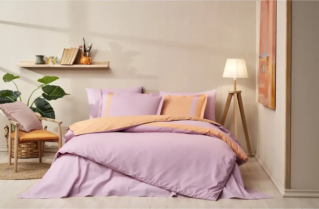 Özdilek Colour Stripe Çift Kişilik Nevresim Takımı Pembe - görsel 4