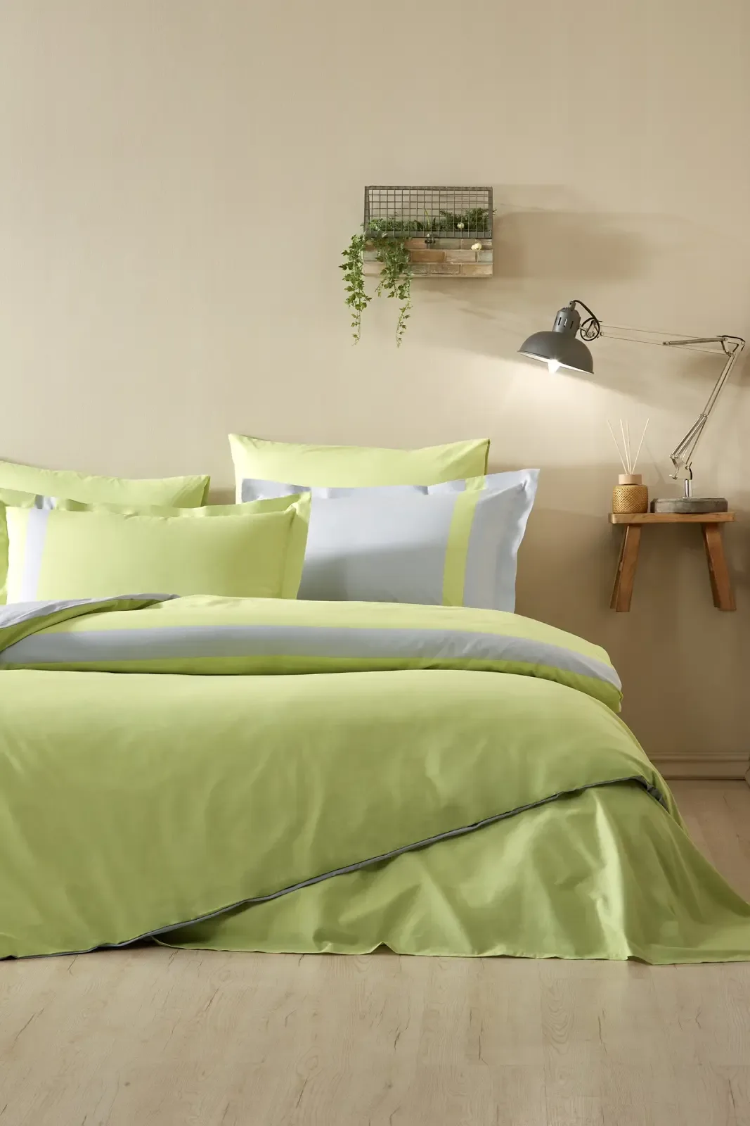 Özdilek Colour Stripe Çift Kişilik Nevresim Takımı Yeşil