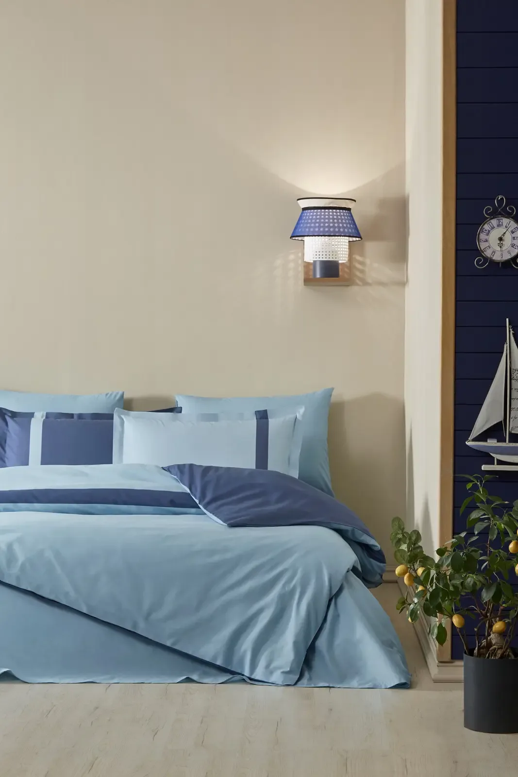 Özdilek Colour Stripe Tek Kişilik Nevresim Takımı Turkuaz