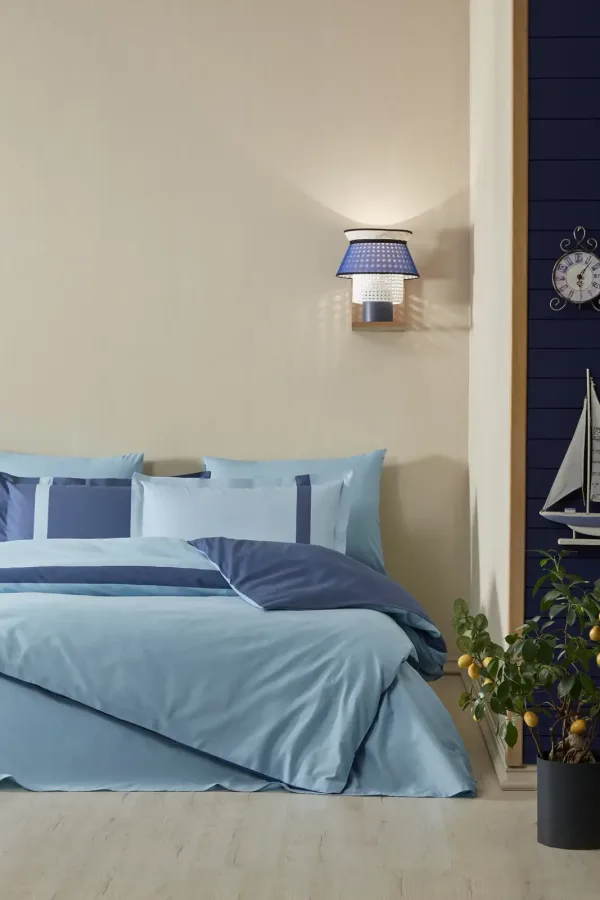 Özdilek Colour Stripe Tek Kişilik Nevresim Takımı Turkuaz
