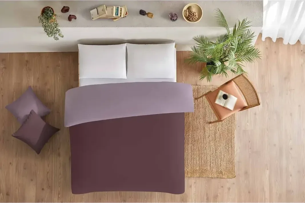 Özdilek Colourist King Size Nevresim Mürdüm - görsel 2