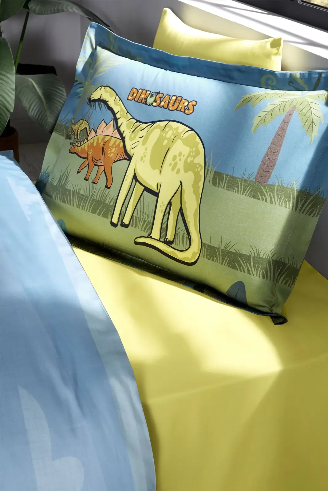 Özdilek Dino Zoo Tek Kişilik Lastikli Çarşaf Nevresim Takımı - görsel 3