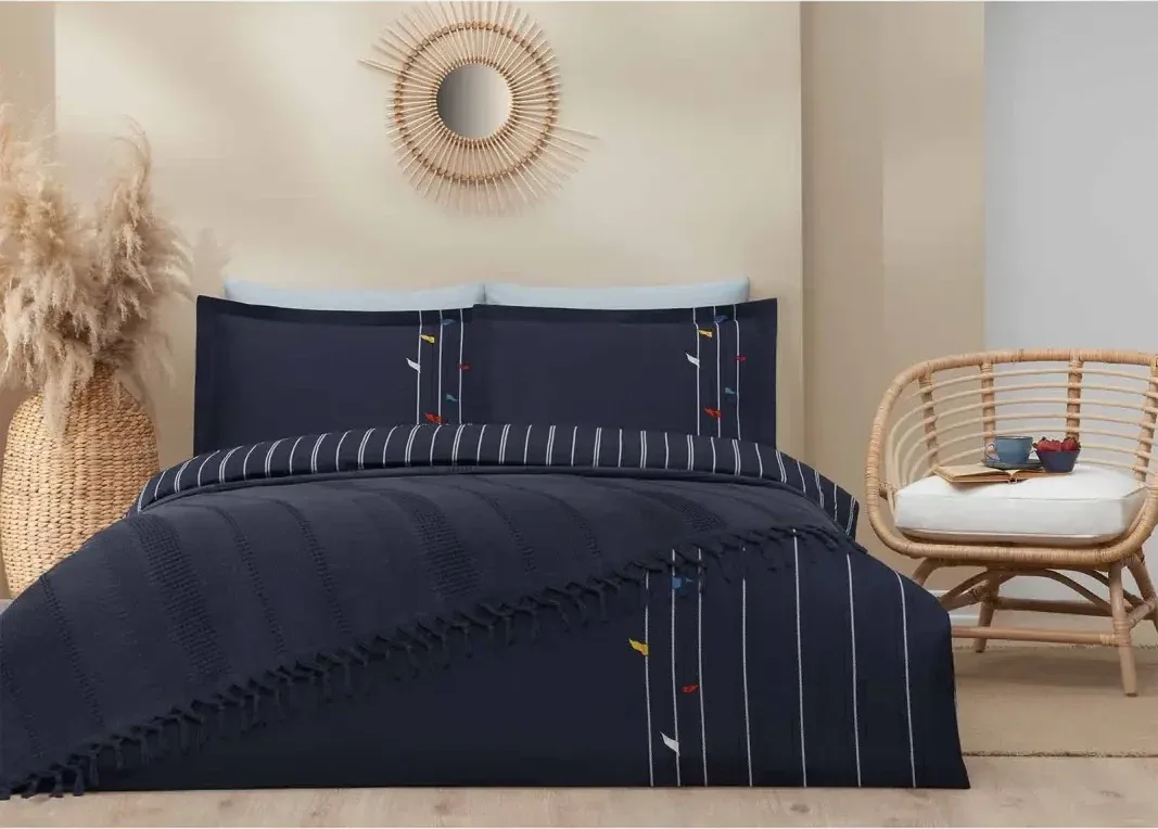 Özdilek Fore Shore Çift Kişilik Pikeli Nevresim Takımı - görsel 4