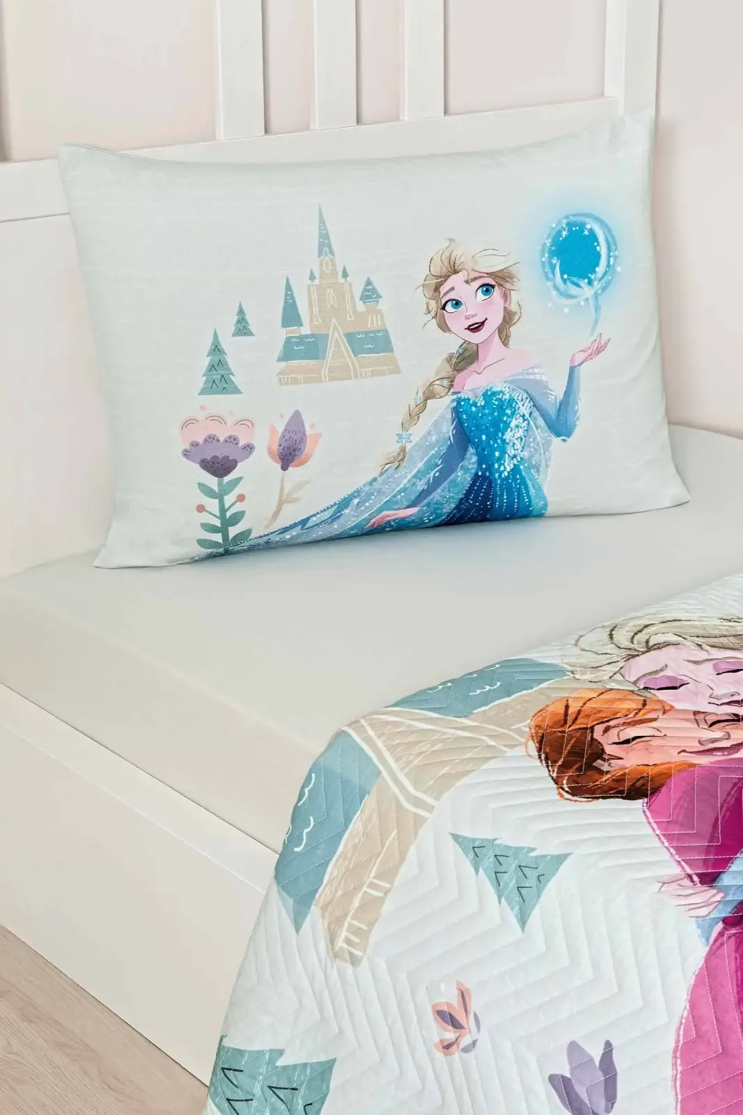 Özdilek Frozen Love Disney Lisanslı Kapitoneli Tek Kişilik Çocuk Nevresim Takımı - görsel 3
