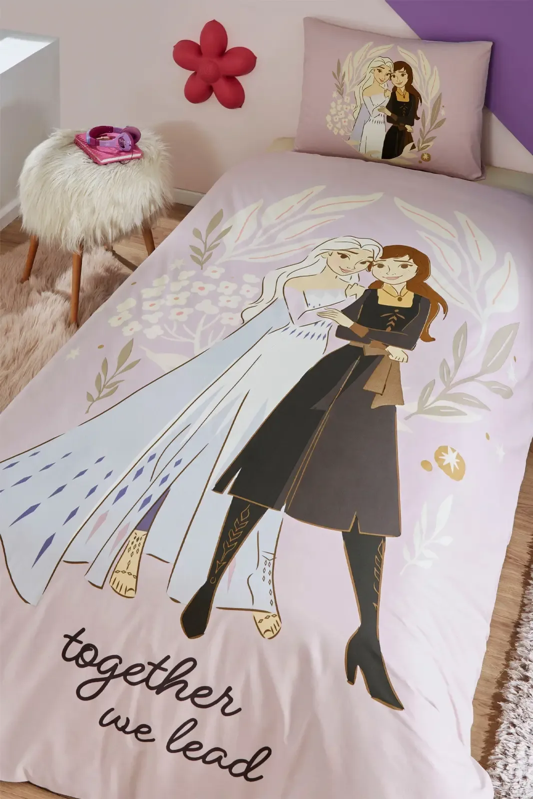 Özdilek Frozen Magical Tek Kişilik Disney Lisanslı Lastikli Çocuk Nevresim Takımı - görsel 2