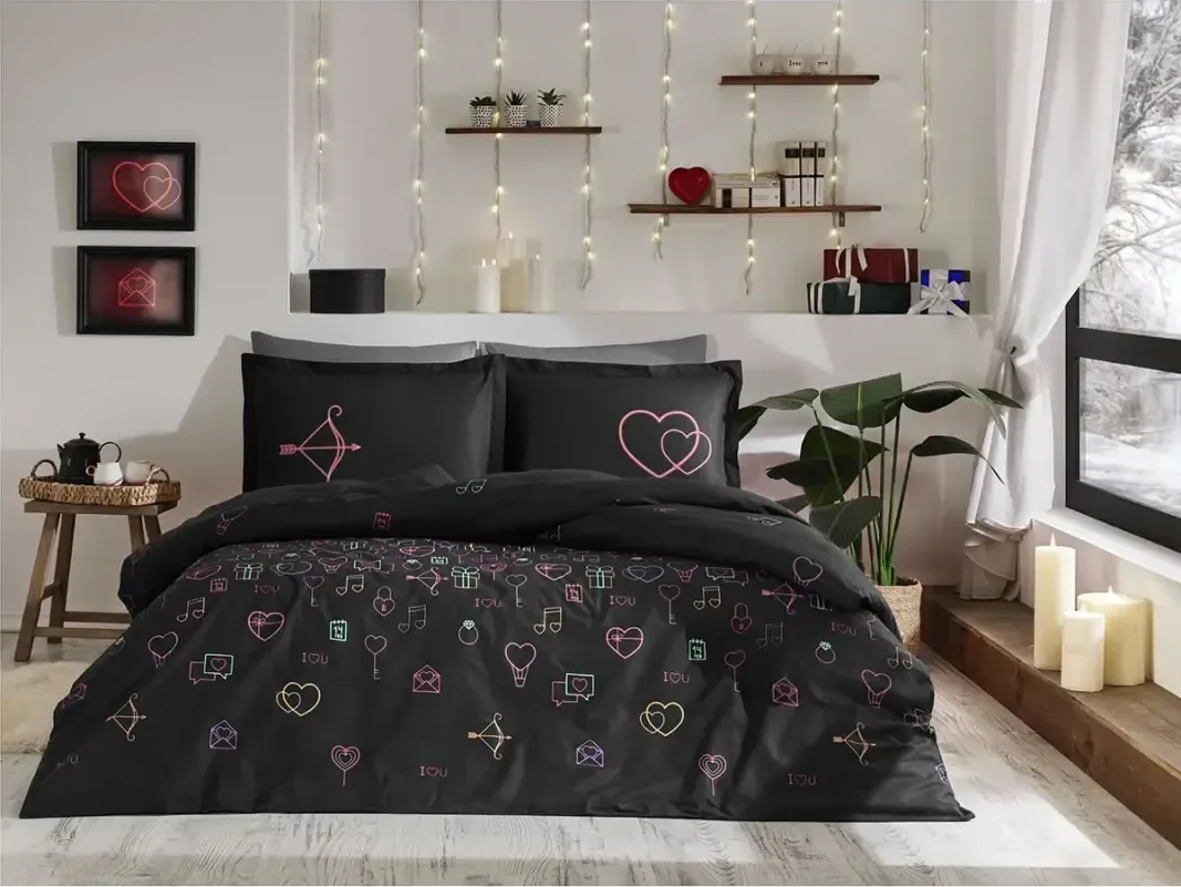 Özdilek Gleam Love Çift Kişilik Nevresim Takımı - görsel 4