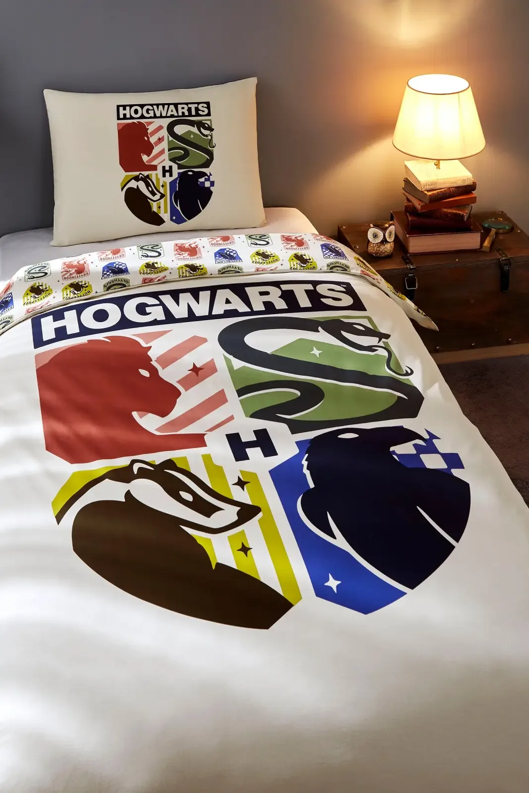 Özdilek Harry Potter Hogwarts Tek Kişilik Lisanslı Lastikli Çocuk Nevresim Takımı - görsel 2