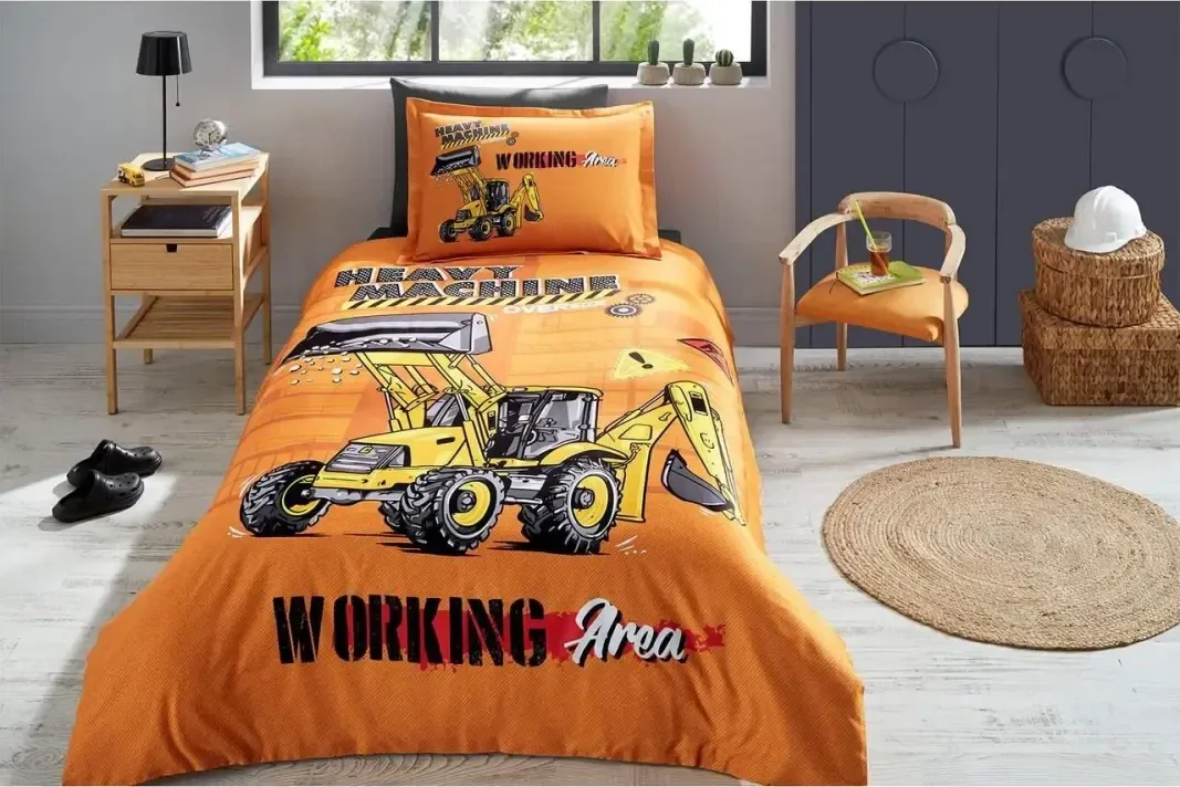 Özdilek Heavy Machine Tek Kişilik Lastikli Çarşaf Nevresim Takımı - görsel 4