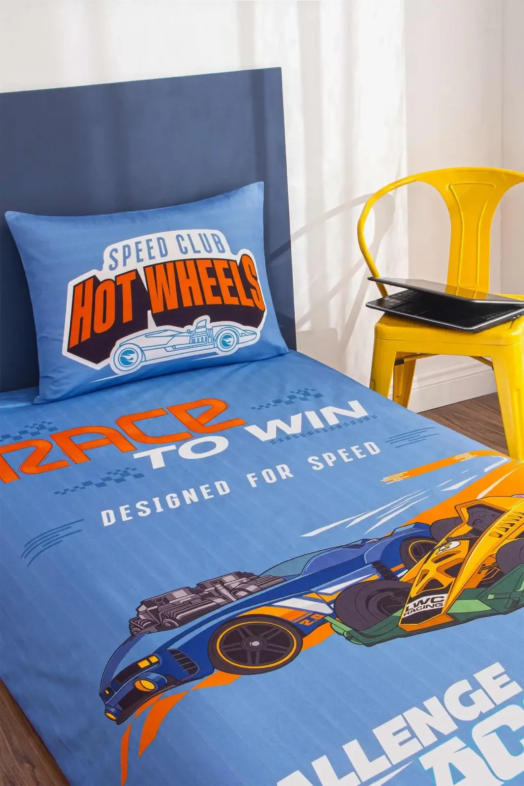 Özdilek Hotwheels Race to Win Tek Kişilik Lisanslı Lastikli Çocuk Nevresim Takımı - görsel 2